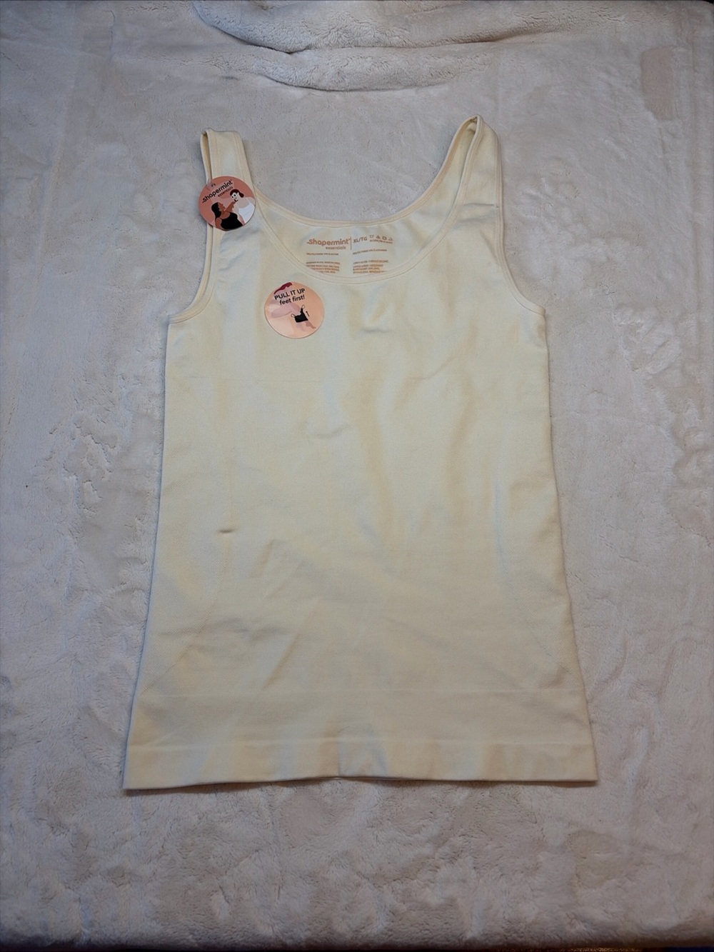 Shapermint Tank Top Womens XL Chai Cream Shapewear Scoop Minimalist Academia